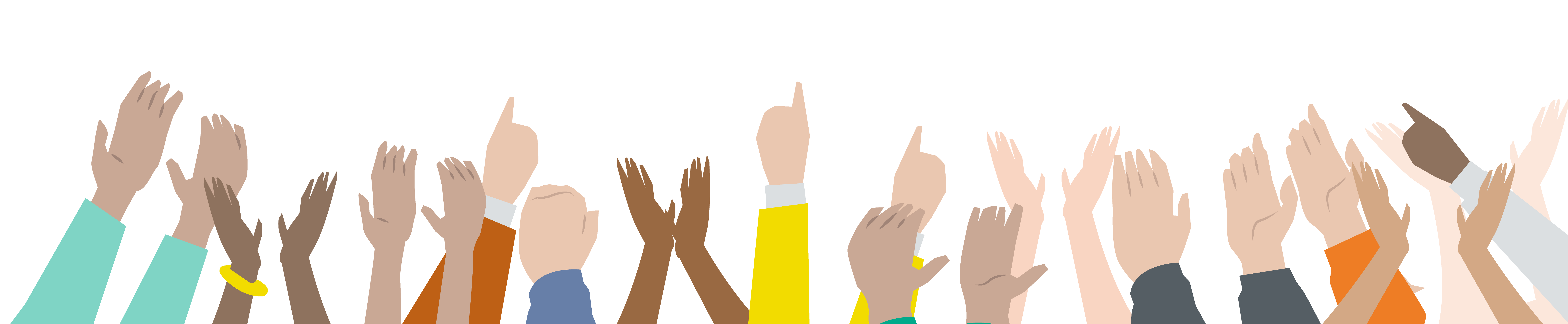 applaudierende Hände